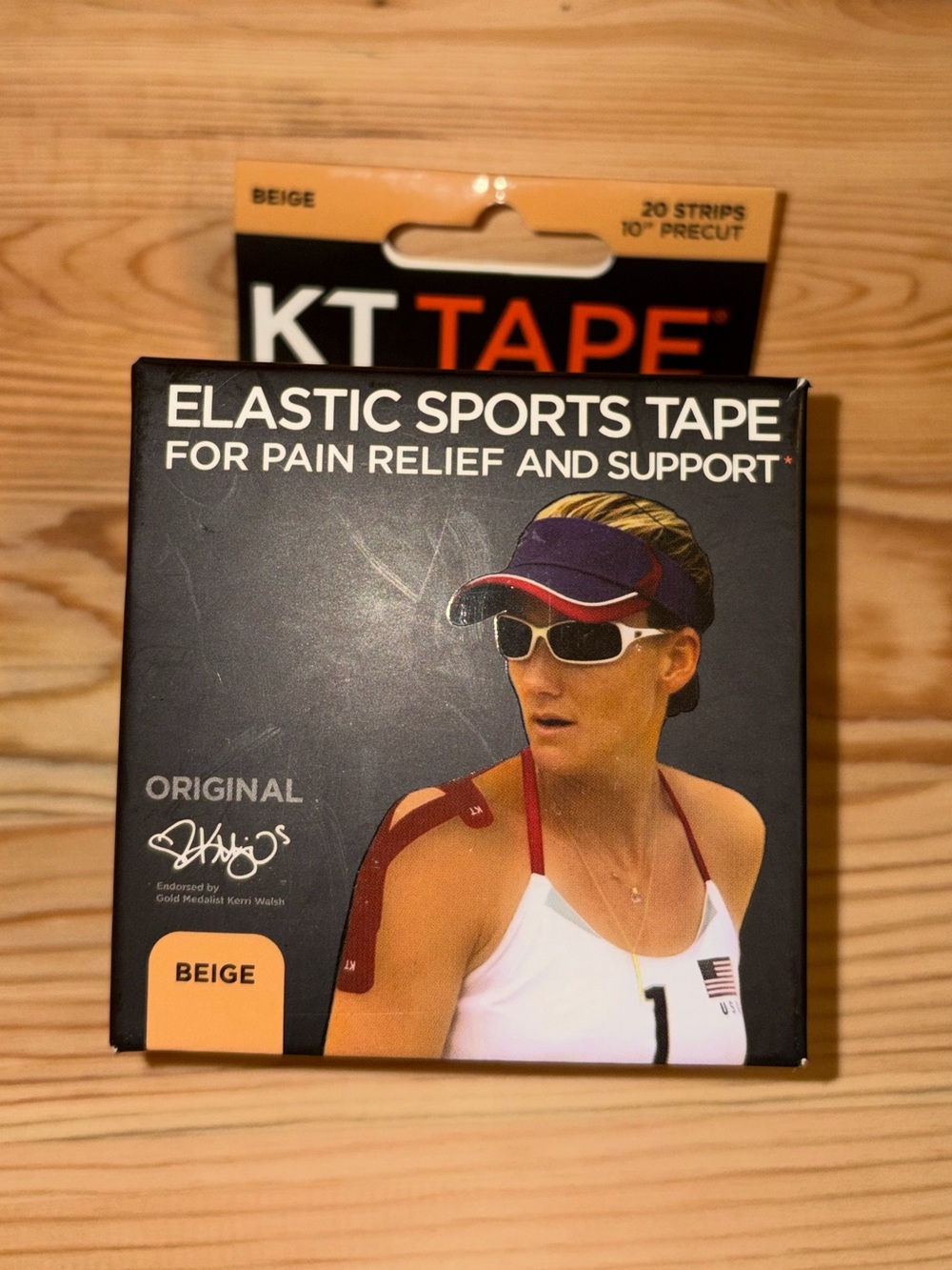 Beige Elastic Sports Tape - Pain Relief & Support